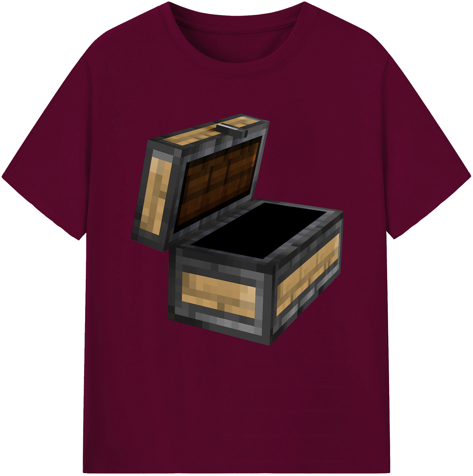 （画像用） マインクラフト ブロックの世界 Minecraft MC Block world レディースカジュアルプリントTシャツ（綿100％）